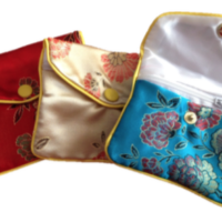 Bolsas de seda con cremallera